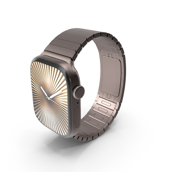 Smart Watch: Apple Smartwatch 10 Slate Titanium Display On PNG & PSD Images