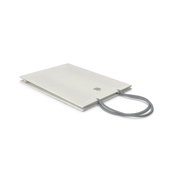 Apple Store Paper Bag Medium Folded PNG & PSD Images