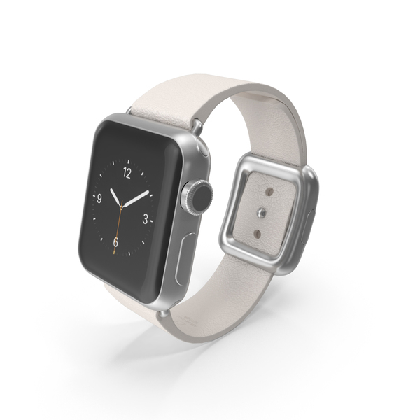 Apple Watch 38mm Stainless Steel Case Pink Modern Buckle PNG Images