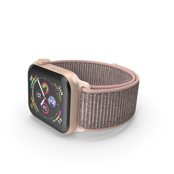Smart: Apple Watch 4 Series Gold Aluminum PNG & PSD Images Smart: Apple Watch 4 Series Gold Aluminum PNG & PSD Images