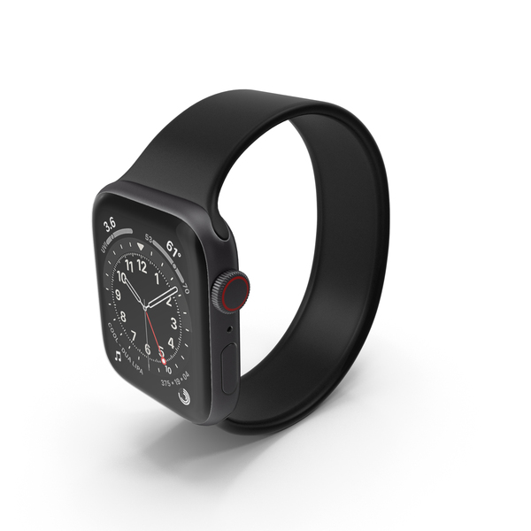 Apple Watch Series 6 44mm Aluminum Space Gray PNG Images & PSDs for ...