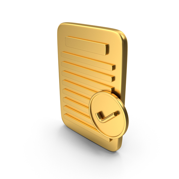 Symbols: Approved Document Gold Icon PNG & PSD Images Symbols: Approved Document Gold Icon PNG & PSD Images