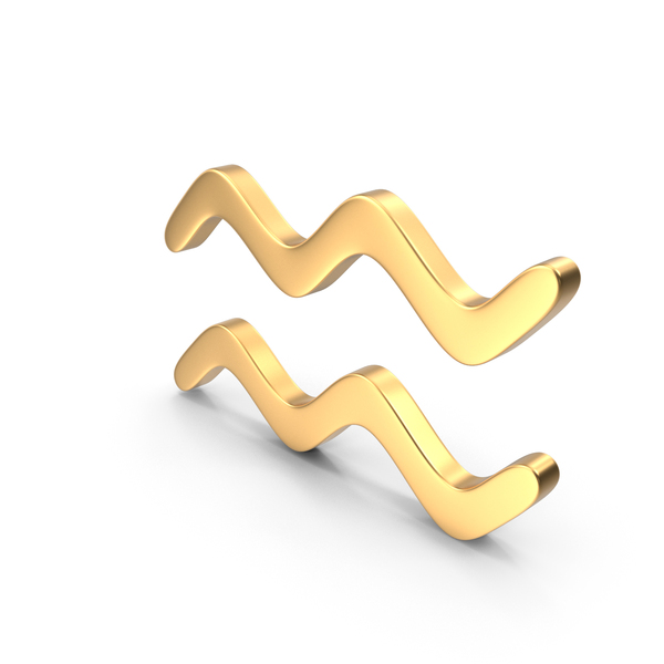 Astrological Sign: Aquarius Gold PNG & PSD Images Astrological Sign: Aquarius Gold PNG & PSD Images