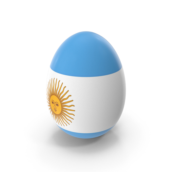 Argentina Country Flag On Egg PNG & PSD Images