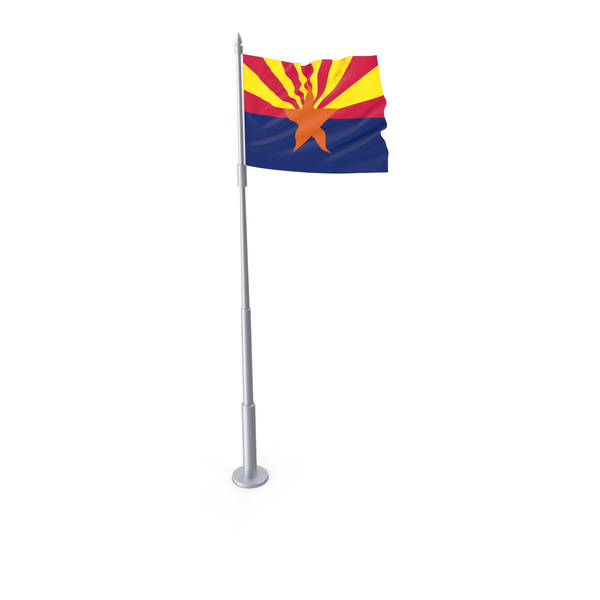 Arizona Flag On Pole PNG & PSD Images Arizona Flag On Pole PNG & PSD Images