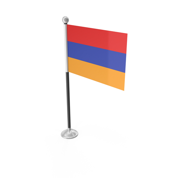 Armenia Country Desk Small Stand Flag PNG & PSD Images