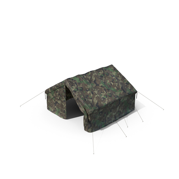 Military: Army Tent Woodland Dirty PNG & PSD Images