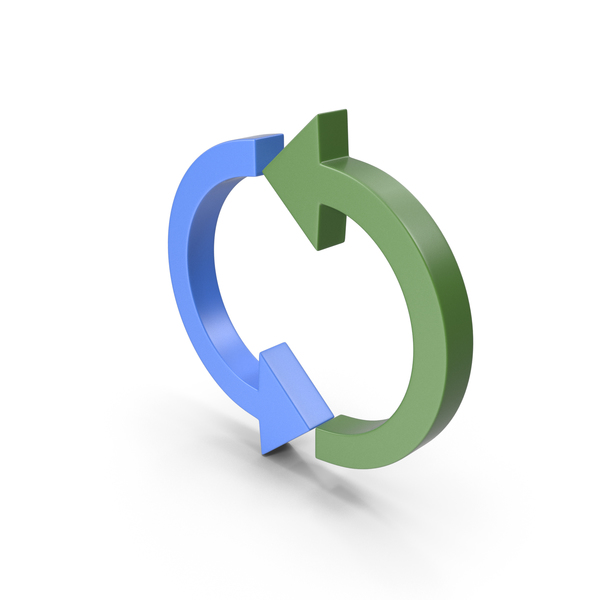 Recycle Logo: Arrow Blue and Green PNG & PSD Images