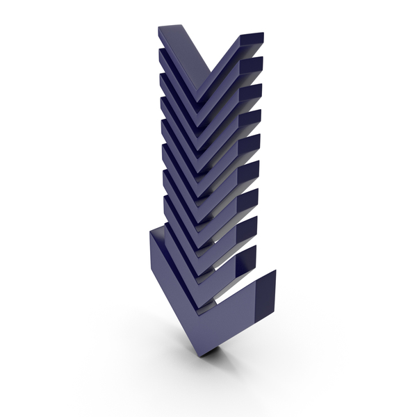 Directional: Arrow Dark Blue PNG & PSD Images