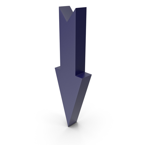 Directional: Arrow Dark Blue PNG & PSD Images