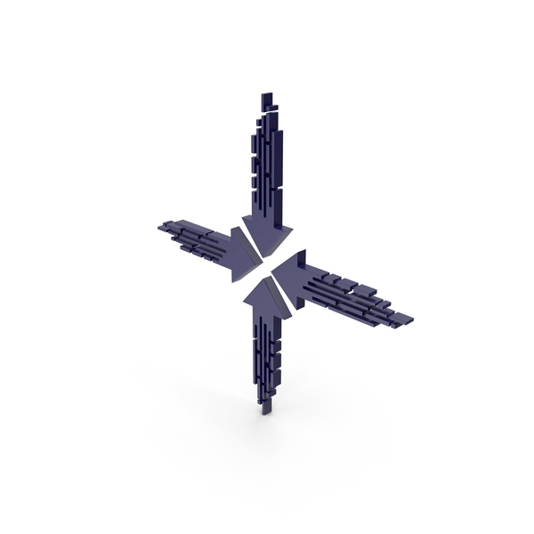 Directional: Arrow Dark Blue PNG & PSD Images