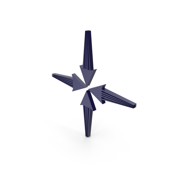 Directional: Arrow Dark Blue PNG & PSD Images