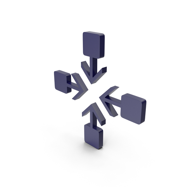 Directional: Arrow Dark Blue PNG & PSD Images
