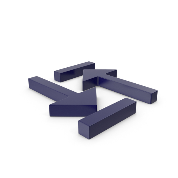 Directional: Arrow Dark Blue PNG & PSD Images