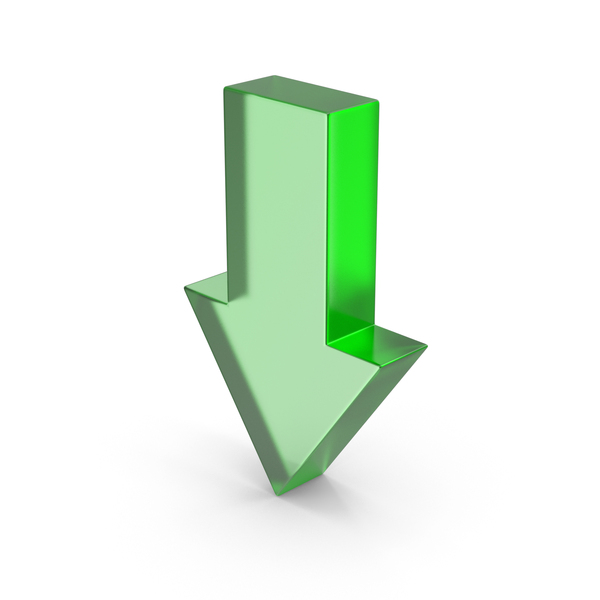 Directional: Arrow Glass Down PNG & PSD Images