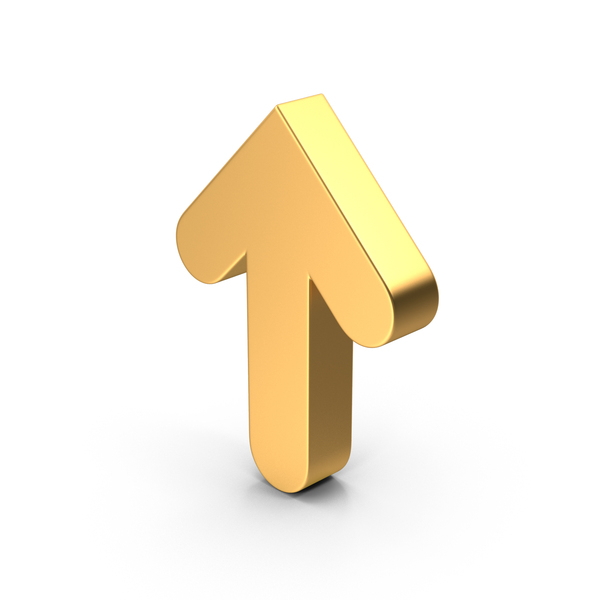 Directional: Arrow Gold Up PNG & PSD Images Directional: Arrow Gold Up PNG & PSD Images
