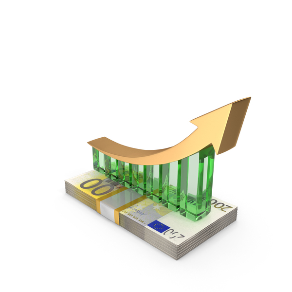 Banknote: Arrow Growth Euro 200 Money Notes Currency PNG & PSD Images