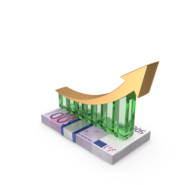 Arrow Growth Euro 500 Money Notes Currency PNG & PSD Images