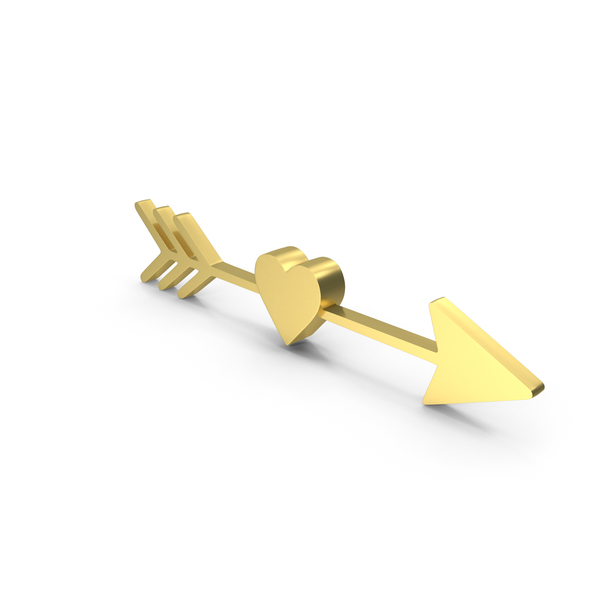 With: Arrow Heart Gold PNG & PSD Images With: Arrow Heart Gold PNG & PSD Images
