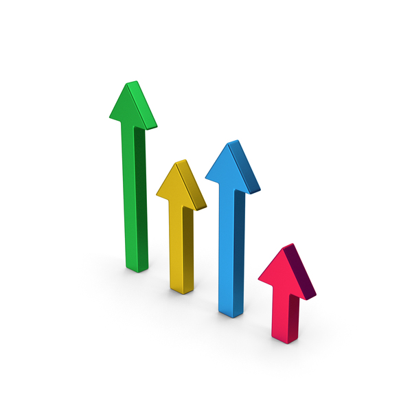 Arrows Graph Colored Metallic PNG & PSD Images Arrows Graph Colored Metallic PNG & PSD Images