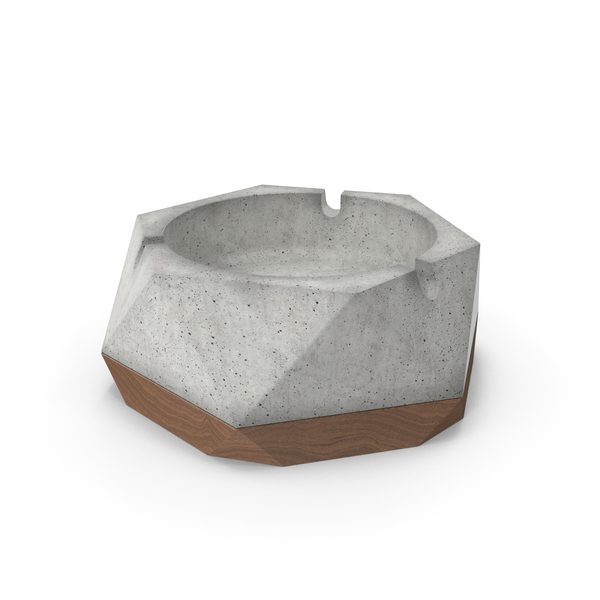 Ashley Ashtray (Concrete & Wood) PNG & PSD Images Ashley Ashtray (Concrete & Wood) PNG & PSD Images