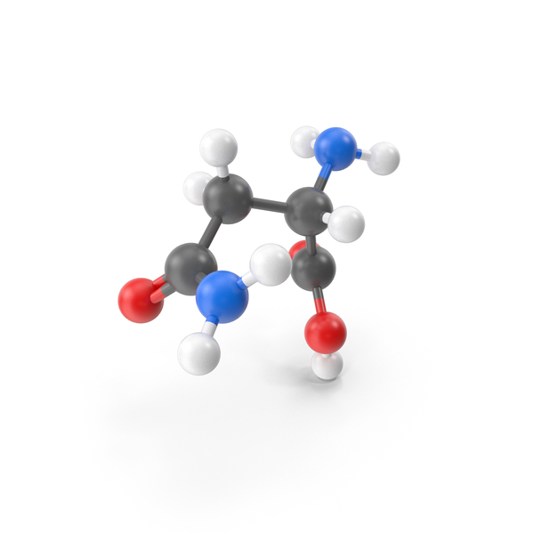 Asparagine Molecule PNG & PSD Images