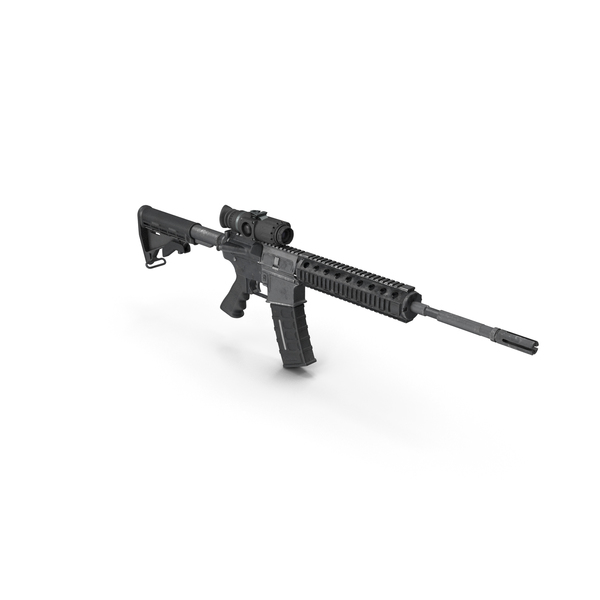 M16a1: Assault Rifle with Thermal Weapon Scope PNG & PSD Images M16a1: Assault Rifle with Thermal Weapon Scope PNG & PSD Images