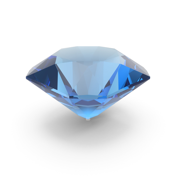 Diamond: Asscher Cut Blue Topaz PNG & PSD Images