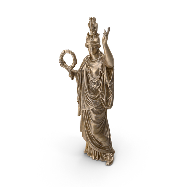 Athena Wreath Bronze Statue PNG & PSD Images Athena Wreath Bronze Statue PNG & PSD Images