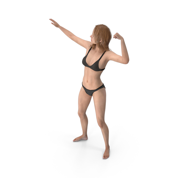 Statue: Athletic Woman Posing PNG & PSD Images