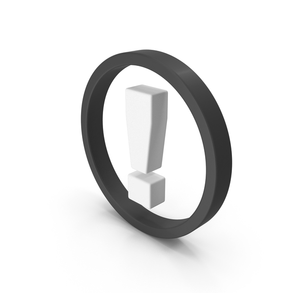 Symbols: Attention Symbol Black And White PNG & PSD Images
