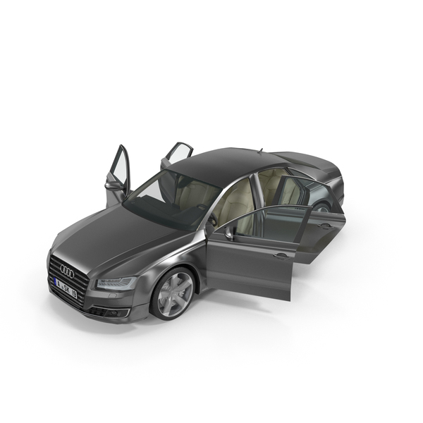 Car: Audi A8 Opened Doors PNG & PSD Images Car: Audi A8 Opened Doors PNG & PSD Images