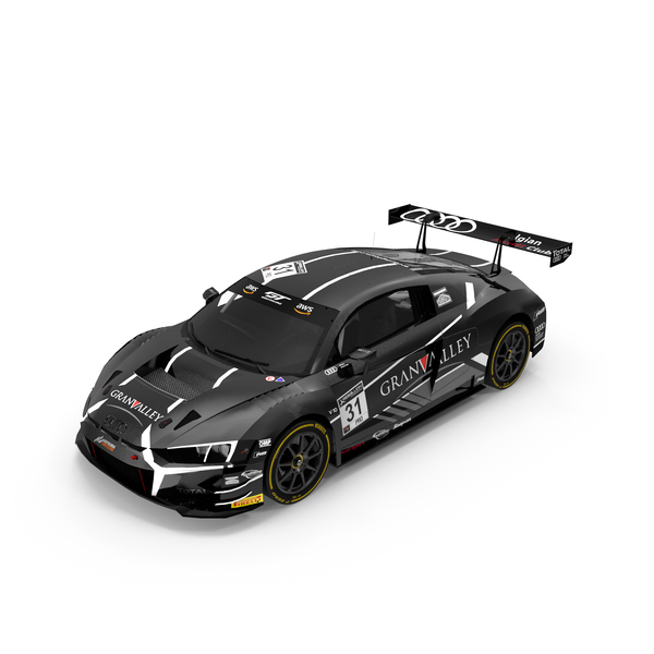 Lemans Prototype: Audi R8 LMS GT3 Belgian Audi Club Team number 31 Black PNG & PSD Images