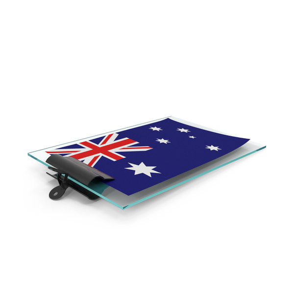 Australia Flag Paper On Pad PNG & PSD Images