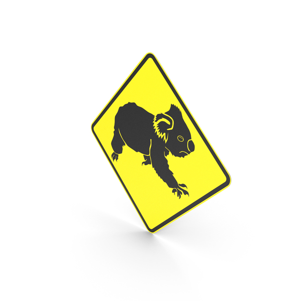 Australian Koalas Crossing Sign PNG & PSD Images Australian Koalas Crossing Sign PNG & PSD Images