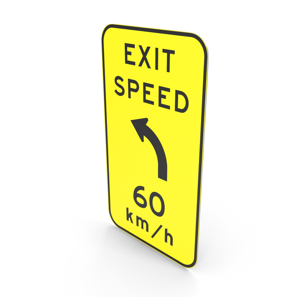 Traffic Signs: Australian Sign Exit Advisory Speed With Curve To Left PNG & PSD Images Traffic Signs: Australian Sign Exit Advisory Speed With Curve To Left PNG & PSD Images