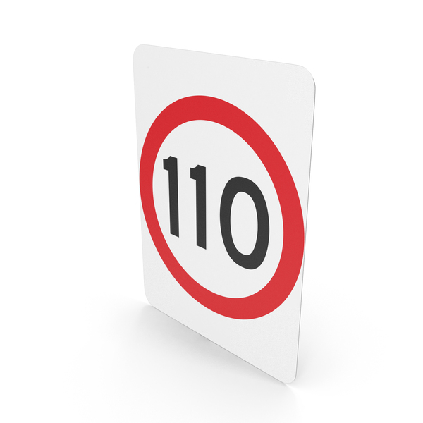 Australian Sign Speed Limit 110 PNG & PSD Images