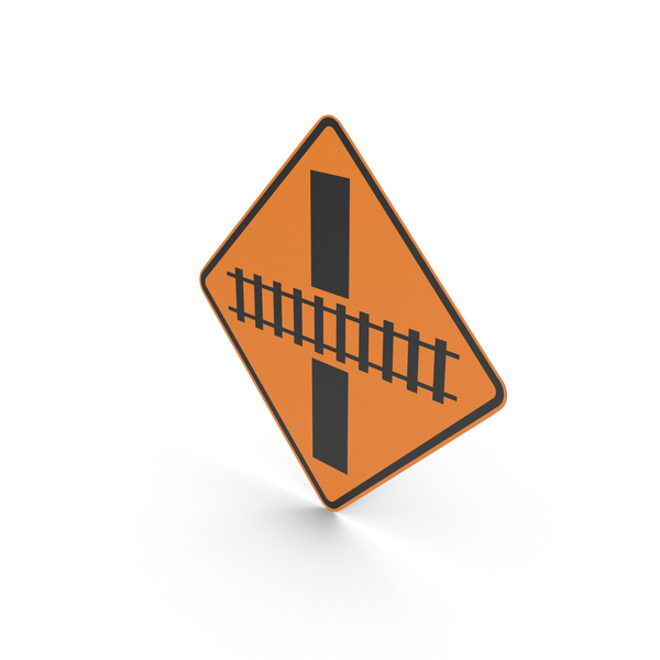 Sign: Australian Signs Railway Level Crossing on Road ahead PNG & PSD Images