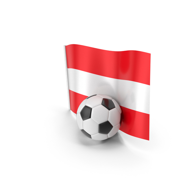 Austria Flag With Foot Ball PNG & PSD Images