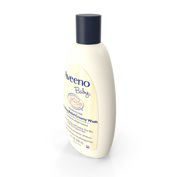 Body Lotion: Aveeno Baby Wash and Cream PNG & PSD Images