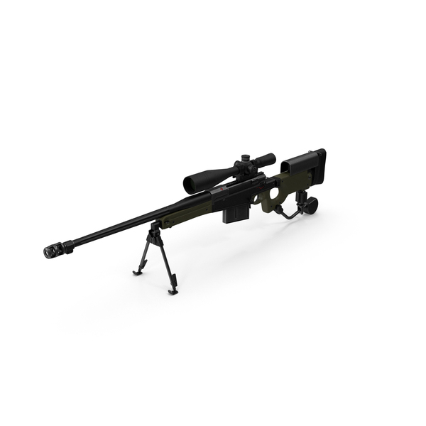 Sniper Rifle: AW50 PNG & PSD Images