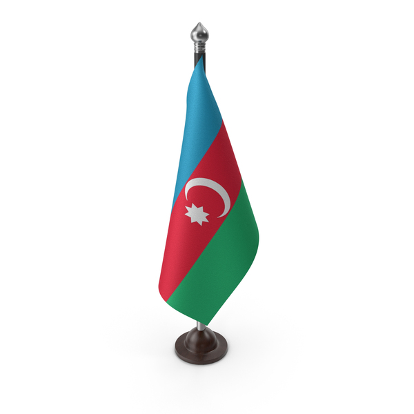 Azerbaijan Cloth Flag Stand PNG & PSD Images