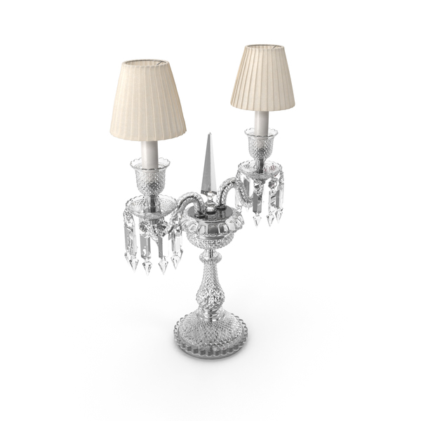 Table Lamp: Baccarat Zenith 2-light Candelabra PNG & PSD Images Table Lamp: Baccarat Zenith 2-light Candelabra PNG & PSD Images