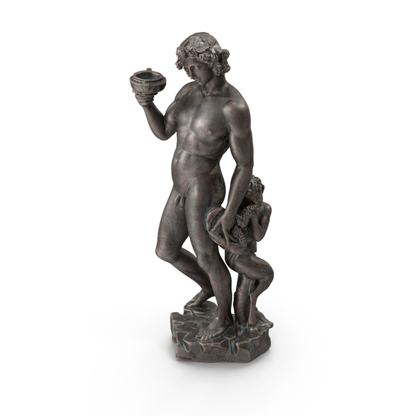 Statue: Bacchus with Satyre Bronze Outdoor PNG & PSD Images Statue: Bacchus with Satyre Bronze Outdoor PNG & PSD Images
