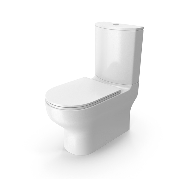 Bathroom Accessories: Back To Wall Rimless Toilet With Soft Closed Seat PNG & PSD Images