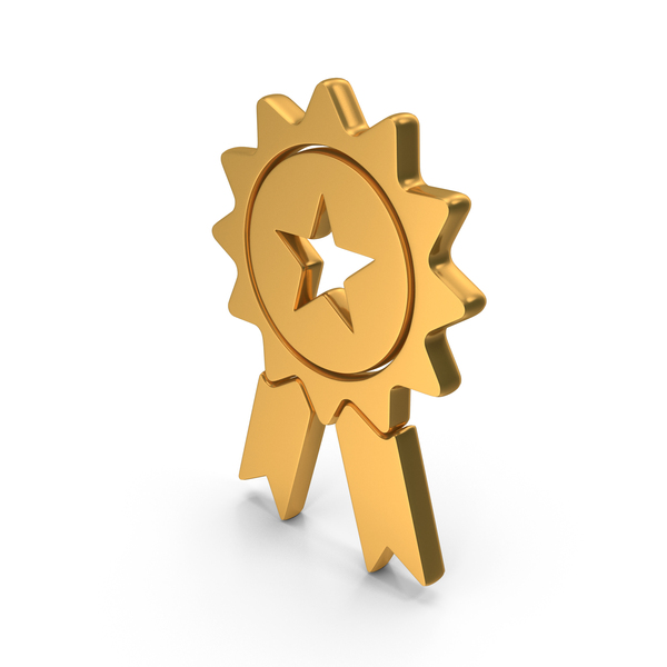 Badge Icon Gold PNG & PSD Images