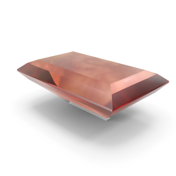 Diamond: Baguette Cut Amber PNG & PSD Images