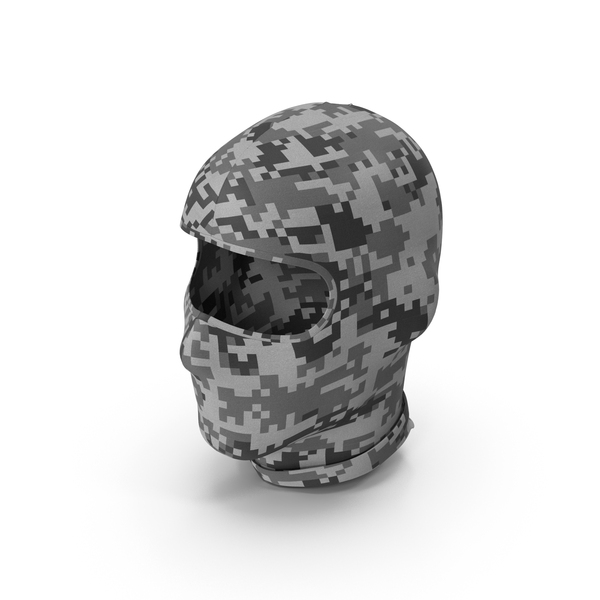 Balaclava With Pixel Camouflage PNG & PSD Images Balaclava With Pixel Camouflage PNG & PSD Images