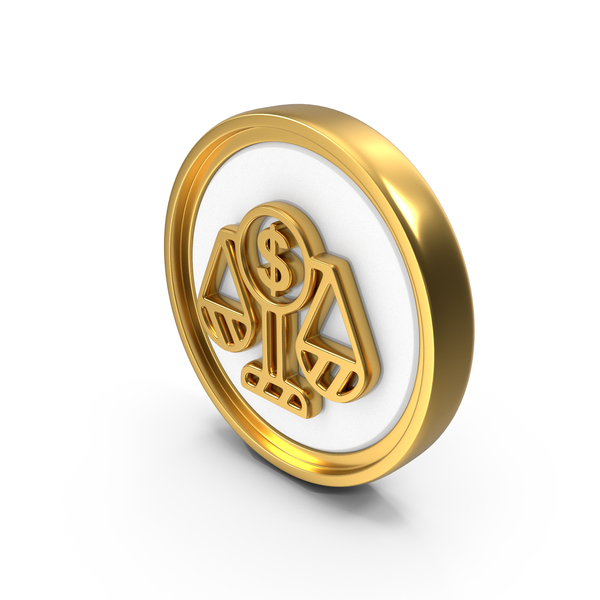 Symbols: Balance Dollar Circular Coin PNG & PSD Images