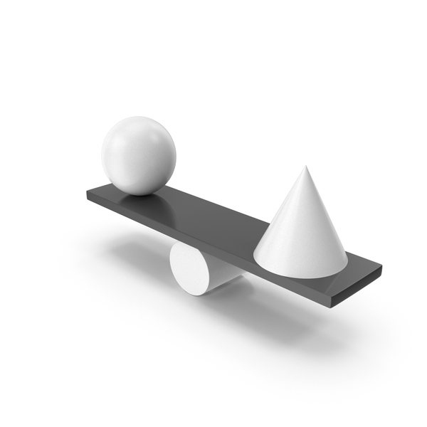 Geometric Shape: Balance Sphere Cone PNG & PSD Images